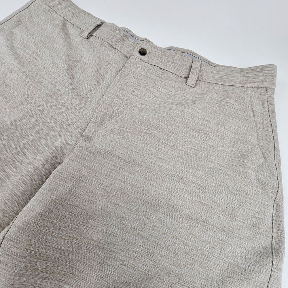 Callaway Mens Golf Shorts 38 Beige Stretch Performance 8.5" Inseam Flat Front